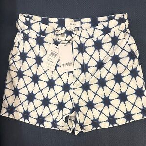 Reiss Navy and White Geometric Men’s Swim Shorts | NWT | Small